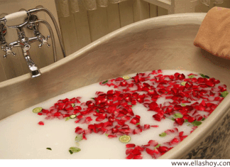 Relajarse con un Baño de Burbujas o Aceites Hidratantes baño relajante
