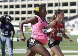 Atleta corre 800 metros estando embarazada