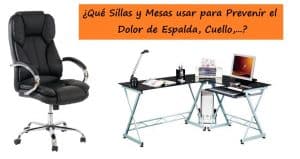 Sillas y Mesas para Evitar el Dolor de Espalda