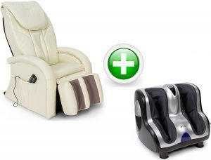 Sillón de masaje Kkarma con masajeador de pies y piernas
