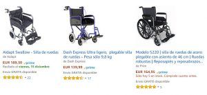 Sillas de Ruedas Plegables