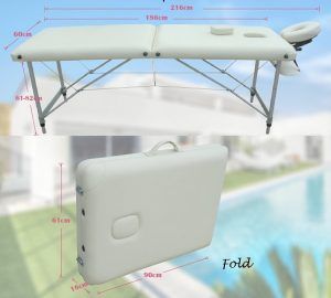 Camilla plegable y portátil con altura regulable