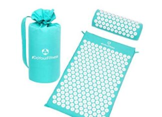 Esterillas De Masaje – MEJORES Productos #doyourfitness Set De Acupresión »jimuta« / Bolsa + Esterilla + Cojín/esterilla Para Masajes Y Acupresión Relajar Y Aliviar Contracturas/turquese