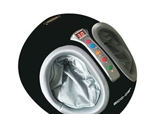 Masajeador de pies 【Mejores opiniones】 ECODE Masajeador de pies con Sistema Pressing Compresión De Aire Airbags y Calefacción Rolling para Hogar y Oficina ECO-4012