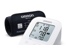 Tensiómetros de brazo OMRON 【Mejores opiniones】 OMRON X3 Comfort Tensiómetro de Brazo digital, Máquina de presión sanguínea para el control de la hipertensión, validado clinicamente también para uso en diabéticos o durante el embarazo