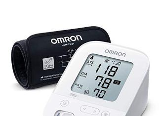 Tensiómetros de brazo OMRON 【Mejores opiniones】 OMRON X3 Comfort Tensiómetro de Brazo digital, Máquina de presión sanguínea para el control de la hipertensión, validado clinicamente también para uso en diabéticos o durante el embarazo