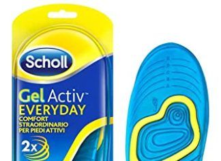Plantillas de gel para zapatos 【Mejores opiniones】 Scholl Plantillas Gel Activ Uso Diario para hombre, para el dia a dia, mayor comodidad y absorción del olor y sudor, talla 40 - 46.5, 1 par (2 plantillas)