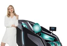 Sillones de masaje eléctricos 【Mejores opiniones】 HealthRelife Sillón de Masaje 3D - Sillón Masajeador para Todo el Cuerpo, Silla de Masaje Inteligente Zero Gravity 3D, Manos robóticas con Carril SL, Bluetooth, Color Negro