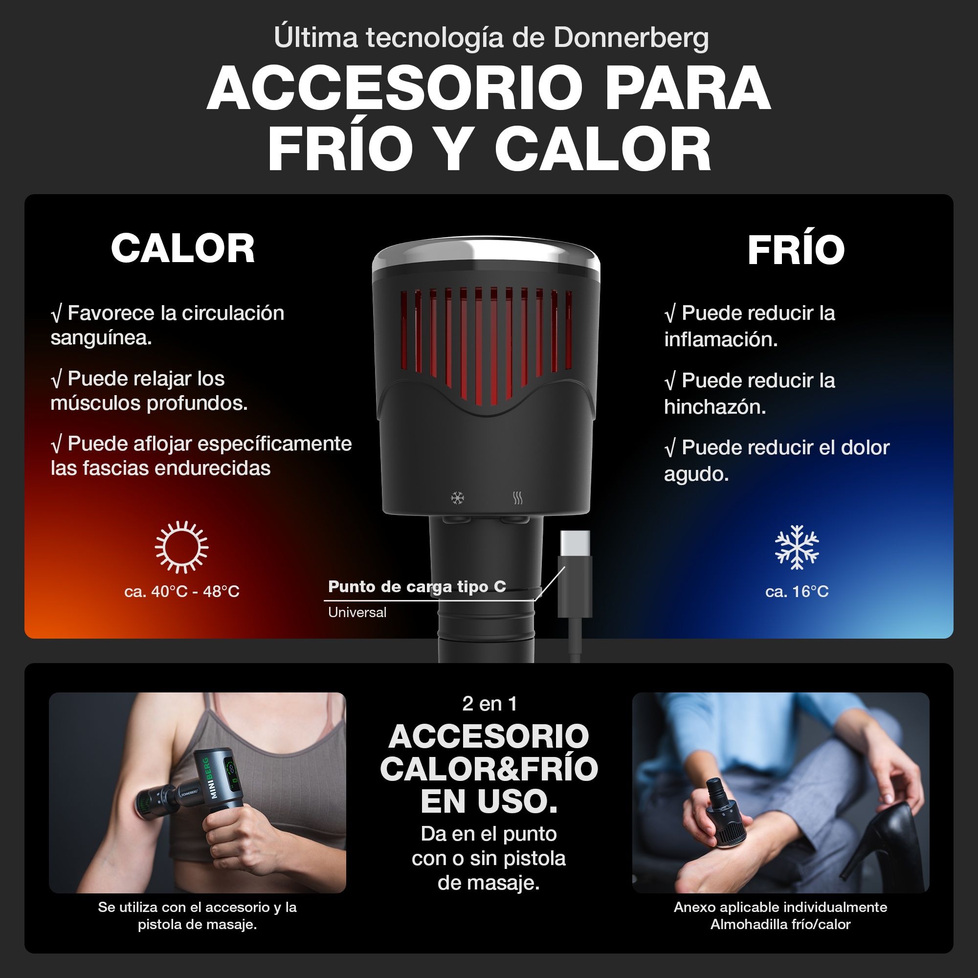 pistola de masaje miniberg