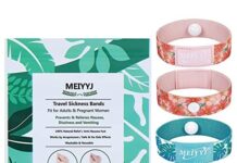 Pulsera de Acupresión para Alivio de Náuseas 【Mejores opiniones】 MEIYYJ Bandas de viaje para adultos y niños, pulseras antimareos para niños, pulseras para náuseas matutinas para embarazo, alivio de náuseas, pulsera de acupresión