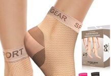 Calcetines de Compresión para Mejorar la Circulación 【Mejores opiniones】 Physix Gear Sport Calcetines Fascitis Plantar, Las Mejores Medias compresión Hombre y Mujer para aliviar el Dolor de pies, Calcetines compresión para Mejorar la circulación, 1 par, L/XL, Beige