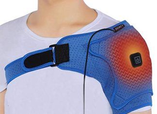 Almohadilla Eléctrica para Alivio del Dolor Muscular 【Mejores opiniones】 Almohadilla térmica para hombros Almohadilla térmica para hombros, soporte para hombros Correa ajustable Almohadilla eléctrica para hombros Almohadilla térmica eléctrica para aliviar el dolor muscular