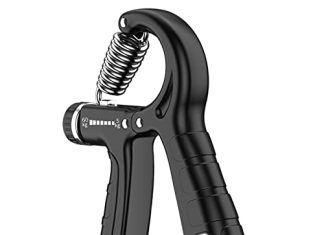 Aparato de Ejercicio para Fortalecer Manos y Antebrazos 【Mejores opiniones】 Hand Grip Ejercitador de Manos fortalecedor de dedos, ejercicio en casa máquina de agarre Ajustable de 5-60kg con función de conteo fortalecedor de agarre de mano para Entrenar el Agarre