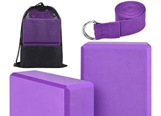 Kit de Yoga con Bloques, Correa y Toalla Antideslizante 【Mejores opiniones】 htbakoi Bloque Yoga, Bloques Yoga Block Ladrillo Kit Yoga Accesorios de Espuma EVA (Juego de 4 Piezas)