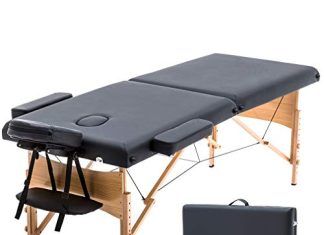 Camilla de Masaje Plegable Negra Profesional Camilla de Masaje Plegable Negra Profesional