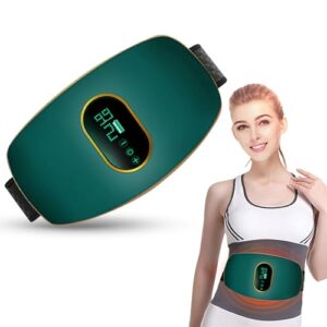 Yaasier Cinturón Masaje Vibratorio, Cinturón Masajeador Eléctrico para Aliviar el Dolor de Cintura, Masajeador Térmico para Adelgazar la Parte Inferior de la Espalda