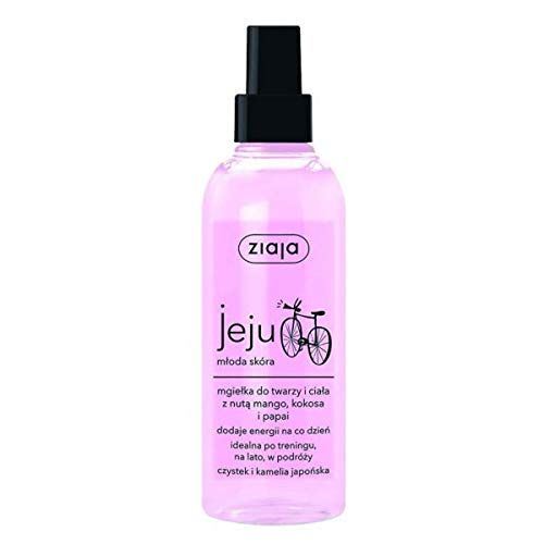 Ziaja Jeju Pink Spray refrescante y energizante para la cara y el cuerpo 200 ml