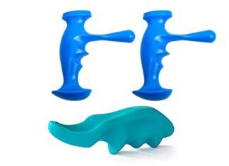 Kit de Herramientas para Masaje de Tejido Profundo 【Mejores opiniones】 Herramienta de Masaje de Tejido Profundo,Forreen 4 Piezas Masajeador de Pulgar Plástico Acogedor Eficaz Durable Masajeador de Mano para Masaje Espalda Cuello Hombros Manos Pies