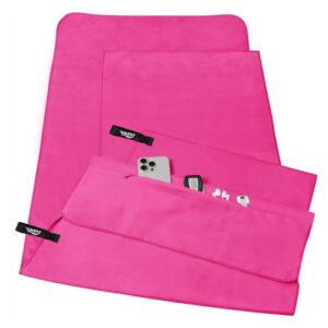 Toalla Microfibra, Set de 2 Toalla Microfibra Gimnasio, Ultraligera y de Secado Rápido, Toalla Deporte, Toalla Gym, Toalla Piscina