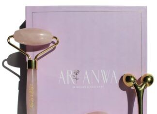 Set de Cuidado de la Piel con Rodillo de Cuarzo y Gua Sha 【Mejores opiniones】 ARI ANWA Skincare ® Deluxe Face Yoga Set con Rodillo de Cuarzo Rosa, Cuarzo Rosa Gua Sha y masajeador 3D para una Piel Firme y contornos definidos Set de Cuidado y Lifting de la Piel