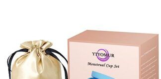 Set de Copas Menstruales Reutilizables para Bienestar Femenino 【Mejores opiniones】 YTYOMUR Copas Menstruales, 2 Copas Suaves para el Periodo con Vaso Limpiador Plegable - Higiene Femenina Alternativa a Tampones y Compresas, Reutilizables de Silicona Premium